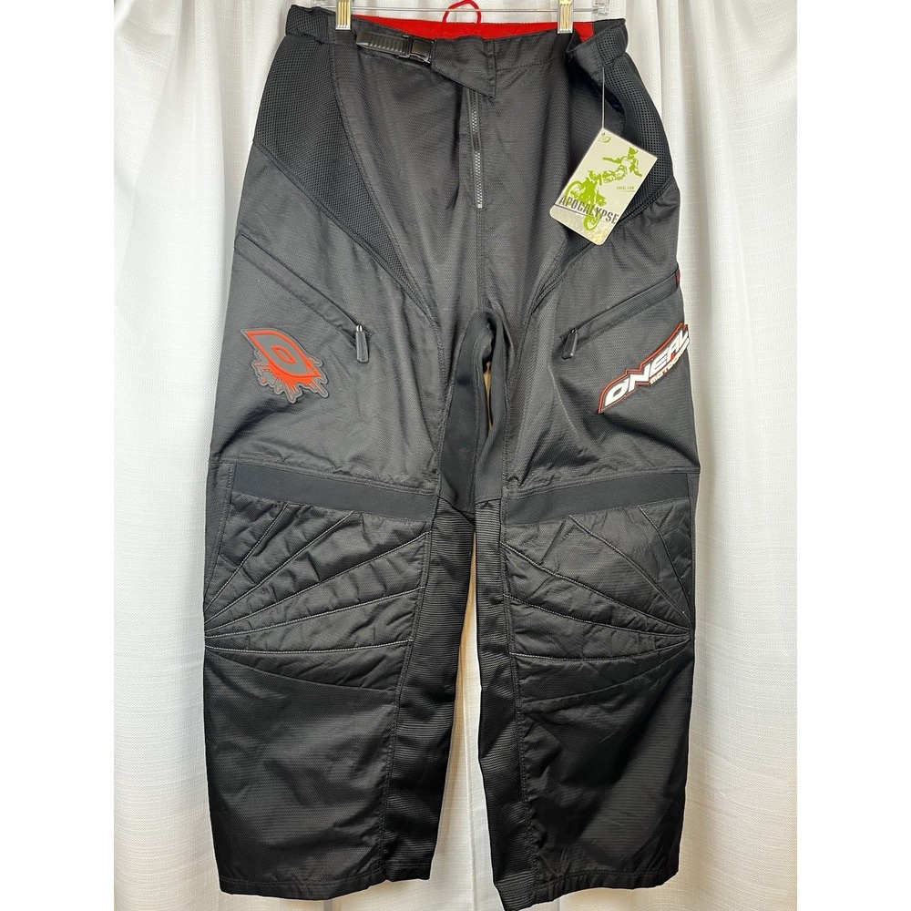 O'Neal Racing Apocalypse Black Pant Size Men's 36 NWT Adjustable Waist